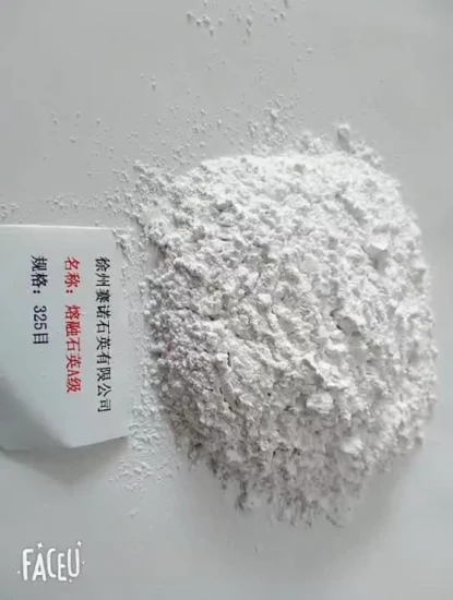 Une poudre de silice fondue blanche de maille de la catégorie 325 comme matières premières réfractaires